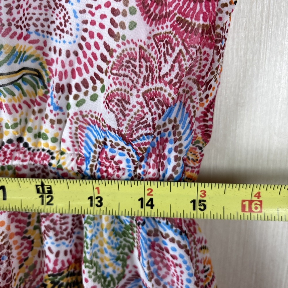 Floral Paisley Sleeveless Day Dress - Pink Multi - Picture 8 of 13
